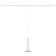 SLIM SLIM SLIM Light LED 12W 3000K-6000K 48V CRI90 White 17x17x39-139cm