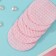Cotton pads pink 50 pcs in the p/e package