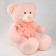 Soft toy "Bear", with a bow, 80 cm, pink color