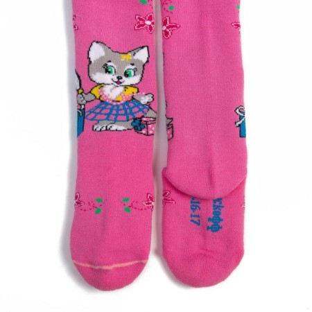 Pantyhose baby terry, pink color, height 110-116 cm-1