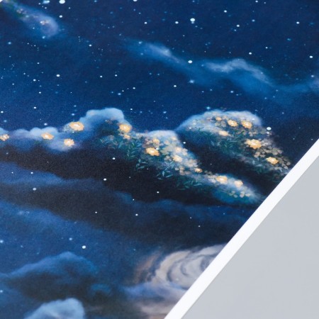 Sticker plastic interior color "air balloon and night sky" set 2 sheets 30x90 cm-2