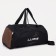 Sports bag with lightning, 2 outer pockets, long belt, black/brown color