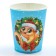 A cup paper disposable “Happy New Year”, a snake with a wreath, 250 ml