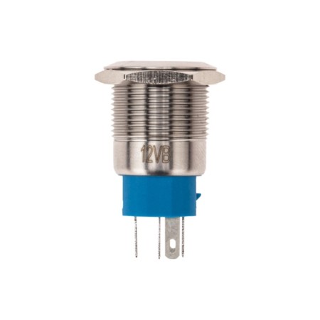 Anti-Vandal button Ø19 12V (LED) Fix (5C) Off-on/on -off subvar/blue rexant-1