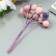 Decor for creativity "Berry of Rowan" 1 bouquet = 10 berries pink-violet yoke 10x1.5 cm