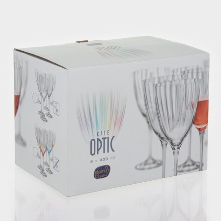 A set of glasses for the wine Bohemia Crystal "Kate", 400 ml, 6 pcs-6