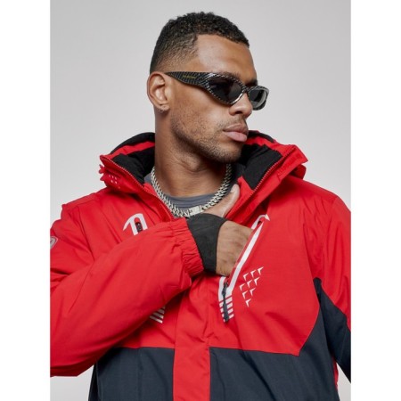 Ski costume men's winter, size 48, red color-12