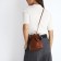 Puff bag, brown color