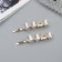Invisibility for hair "Annabell" (set 2 pcs) butterfly white, 6.5 cm