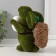 Souvenir Foam "Rabbit green with an testicle and a basket with carrots" 15x7x15.5 cm