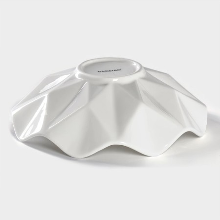 Porcelain salad magistro "abundance", 600 ml, d = 20.5 cm, white color-2