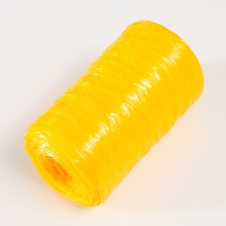 Gingerbread for manual knitting 100% polypropylene 200m/50g. (38-yellow)-1