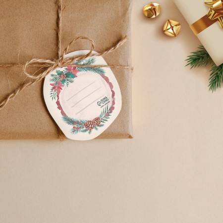 Schildik decorative for the gift "Winter Tale", 6.5 x 7.6 cm, New Year-3