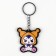 Keychain for keys with stickers in the Kuromi set, 4.9 x 10 cm