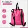 Sack for screed, external pocket, textura, pink color