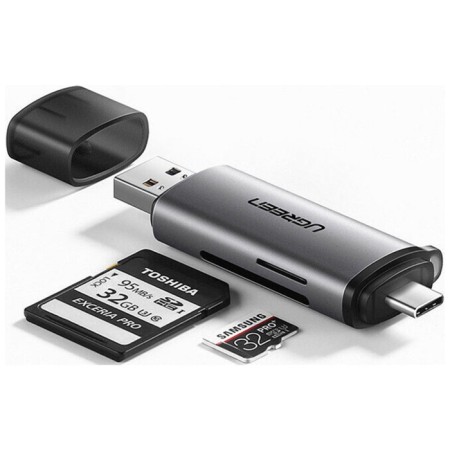 Cartridder Ugreen usb-C + usb-a 3.0 for TF/SD memory cards (50706)-2
