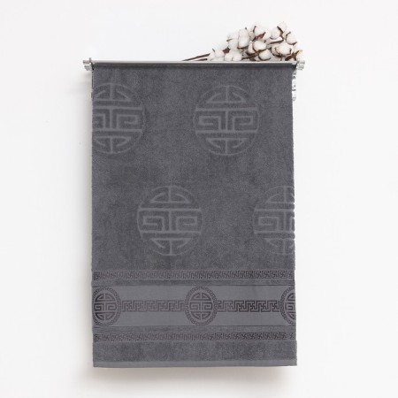 Tmachry Spartak towel, size 70x140 +/- 2cm, gray, cotton 100%OPOK, 430g/m2