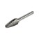 Bordra tundra type F is parabolic, 12 x 20 mm, shank 6 mm