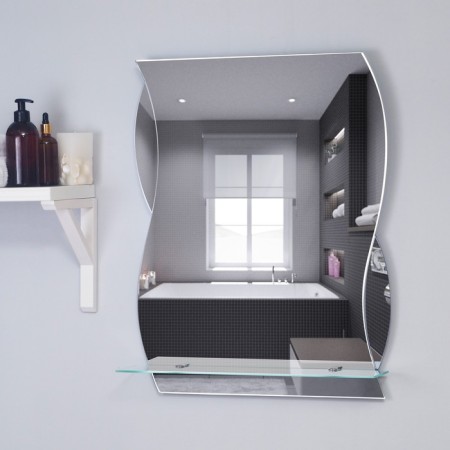 Elegy mirror, wall, with a shelf, 51 × 63 cm