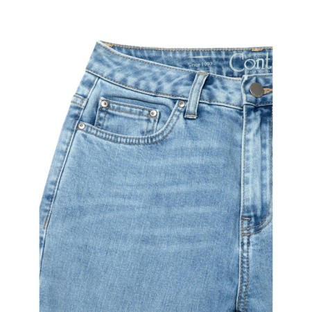Women's jeans with a high landing CONTE Elegant Mom Fit, size M, color Acid Washed Blue-5