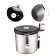 A sealed container for storing ground coffee and coffee beans, 1.2 l, 12 x 12 cm, gray