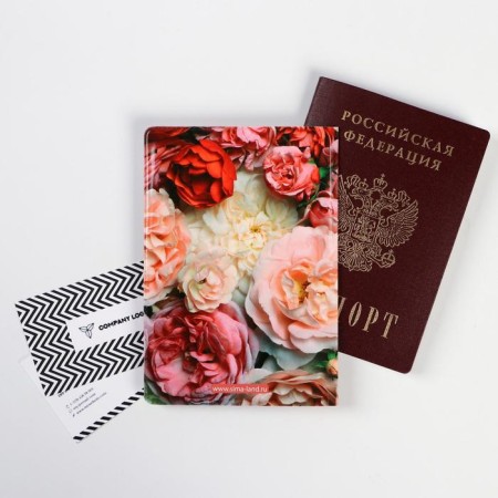 Cover for passport "delicate flowers" (1 pc)-2