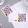 Mini-postcard "For you!" Flowers, 7.5x7.5 cm