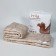 Winter blanket 140x205 cm, camel wool, gloss-satin fabric, p/e 100%