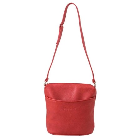 Cross-Bodi bag, lightning department, 2 outer pockets, red color