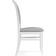 Wooden chair Avelin array of Buk/velor, white/gray 48x55x97 cm