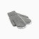 Women's mittens minku, gray color, 22 cm