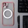Luazon cover for the iPhone 12 Pro, support for Magsafe, edging, plastic, pink