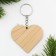 Wooden keychain "Family Happiness", 6 x 5.7 cm
