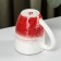 Cosmos porcelain mug, 470 ml, red color