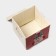 Stellid box for storage with a lid "Owl-Indian", 29 × 29 × 28.5 cm