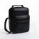 Male bag on lightning, long belt, black color