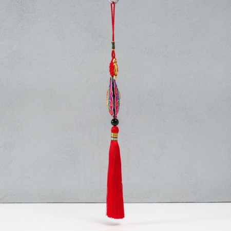 Suspension Textile "Butterfly" red 2x6.5x27 cm-1