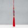 Suspension Textile "Butterfly" red 2x6.5x27 cm