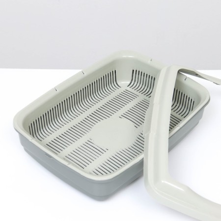 The tray is large with the net and the ATLANTIS "Standard", 43 x 33 x 12.5 cm, gray-2