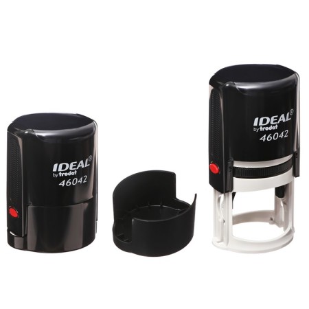 Equipment for round printing automatic Trodat Ideal 46042, diameter 42 mm, with a lid, black body-1