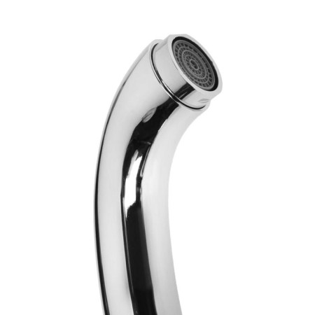 Comer for the kitchen "Everest" B59-021, single-leaf, high surge, on a nut, chrome-1