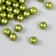 Set of beads "needlework" plastic, diameter 8 mm, 25 g, marsh-green