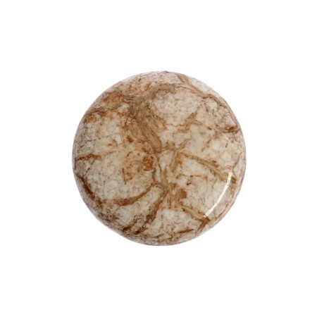 Pen button Art Cappio Ceramics 011, D = 32, ceramic, white with texture-2