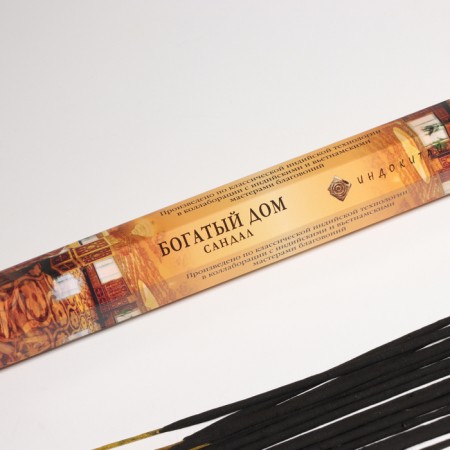 Incense "rich house", 20 wands in packaging, hexagon-1