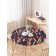 Tables on the table “Abstraction”, round, oxford, elastic band, size 120x120 cm, diameter 75-100 cm