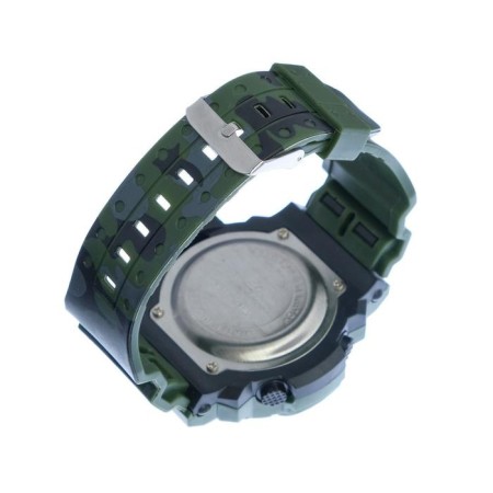 Watch of Electronic Electronic Sport, D-5 cm, silicone strap 24.5 cm, khaki-6