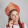 Kokoshnik "Glamor", red color