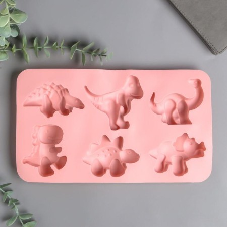 Mold Silicon "Dinosaurics" 6 items 2.5x16x28 cm-1