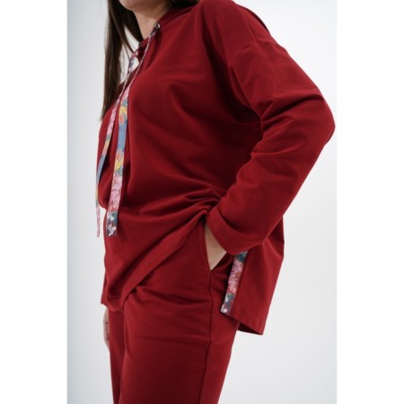 Feminine Hoods Prima Linea, size 56, burgundy color-5