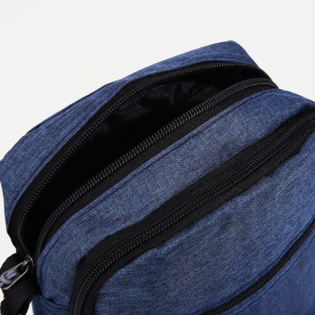 Male bag, blue color-4